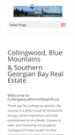 Mobile Screenshot of collingwoodhomesearch.ca